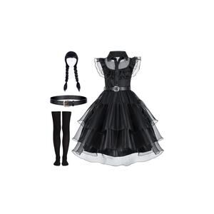 Wednesday Adam’s Girls Halloween Costume 5-6Y